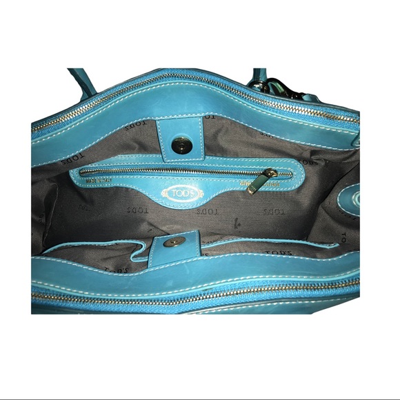 Authenticated Tod’s Blue Satchel Bag - Picture 4 of 14
